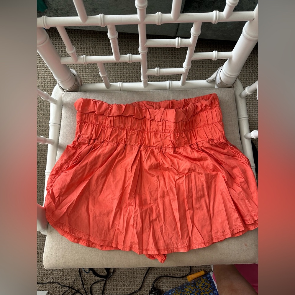 Free People Movement Orange Summer Way Home Skort Size XL